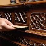 가구디자인에서 목재 활용법 - **Prompt 1: Modern Elegance and Integrated Technology in Wooden Furniture**
    "A bright, minimalis...